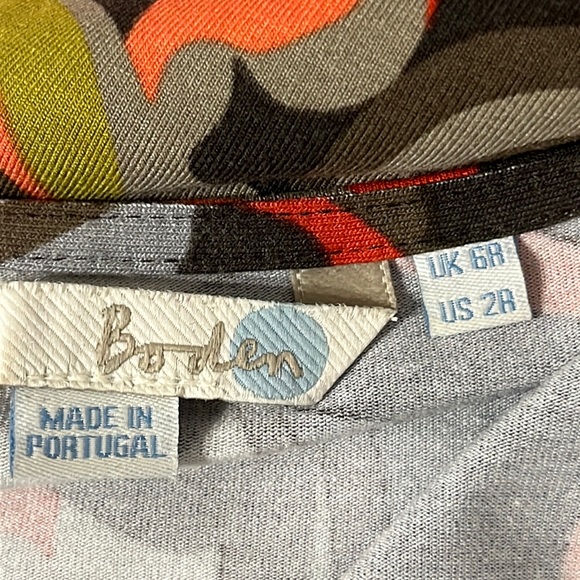 Boden Retro Print Dress, Size 2 - Picture 7 of 8